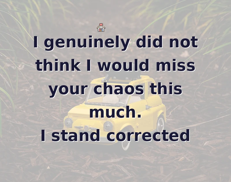 I genuinely did not think I would miss your chaos this much. I stand corrected